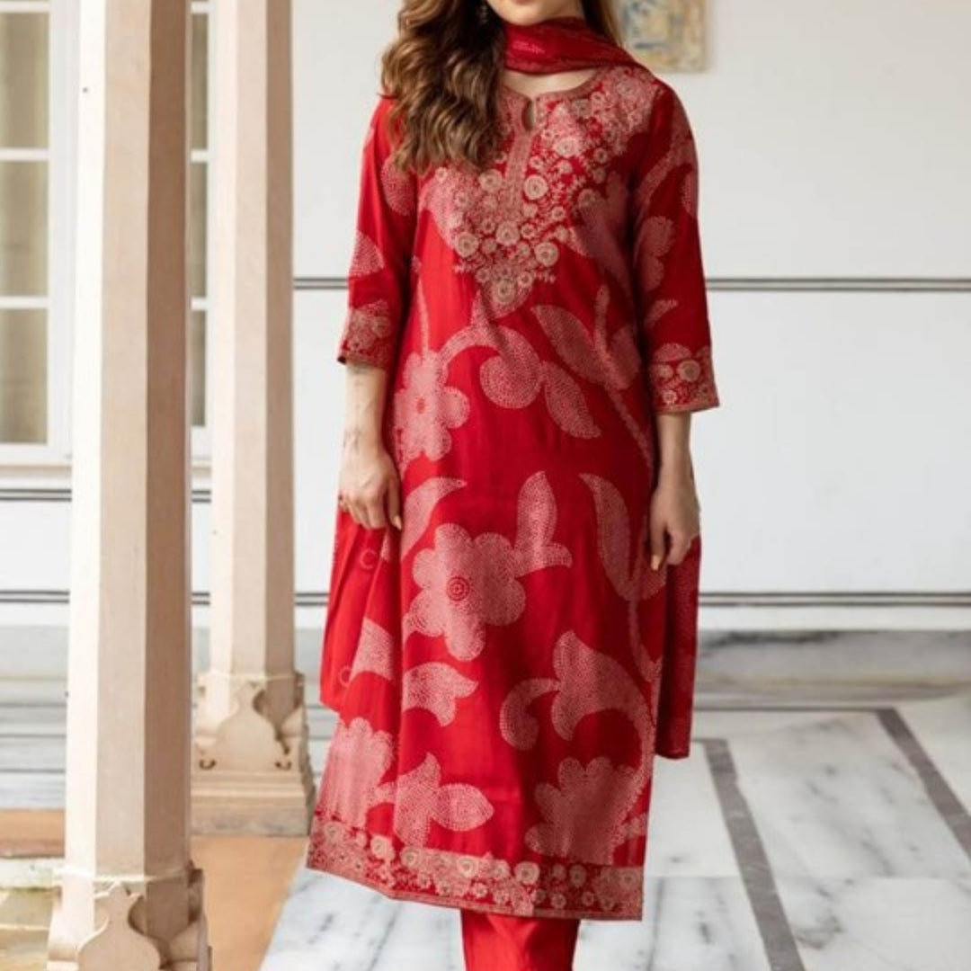 Cotton Kurti Set for Women – Ethnic Printed 3-Piece Combo | EP-09