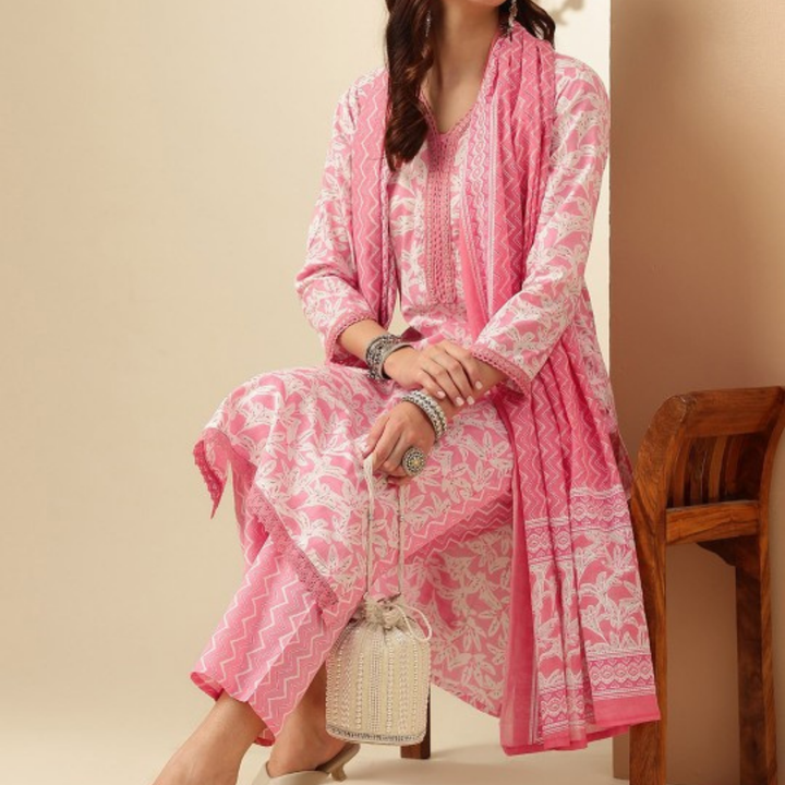 Exclusive 3-Piece Cotton Kurta Sets with Dupatta – Shop the Combo Sale Now | FP-04
