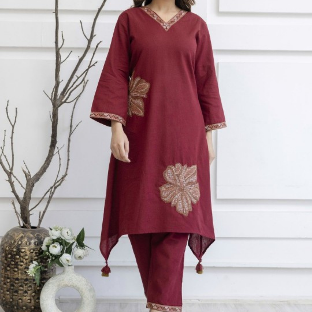 3-Piece Women’s Palazzo Kurti Set | Fusion of Comfort and Style for Any Occasion | KS-04