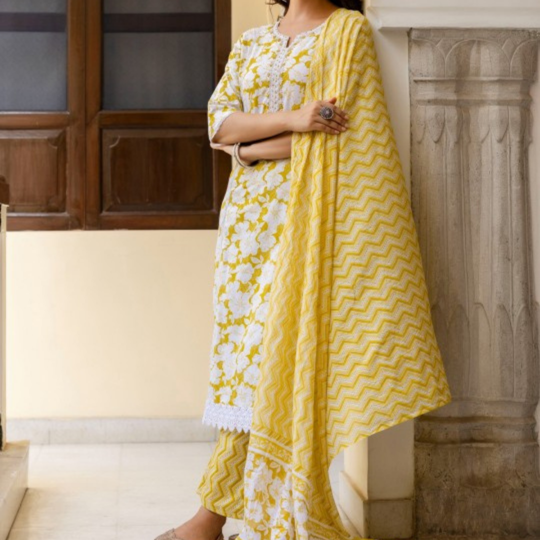 Exclusive 3-Piece Cotton Kurta Sets with Dupatta – Shop the Combo Sale Now | FP-04