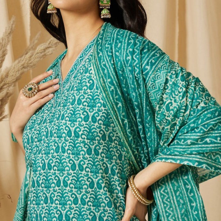 Cotton Kurti Set for Women – Ethnic Printed 3-Piece Combo | EP-03