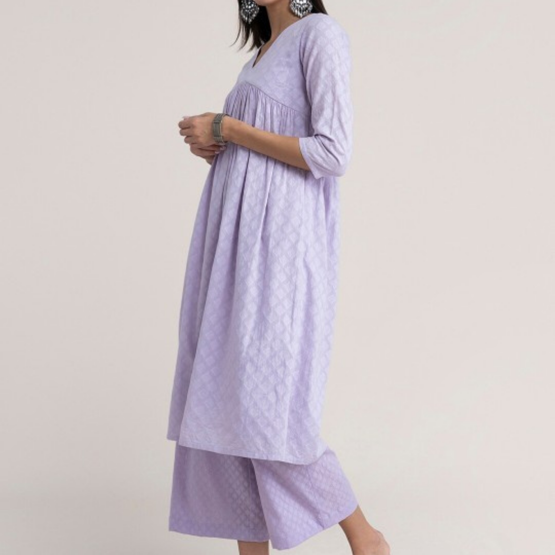 3-Piece Women’s Palazzo Kurti Set | Fusion of Comfort and Style for Any Occasion | KS-06