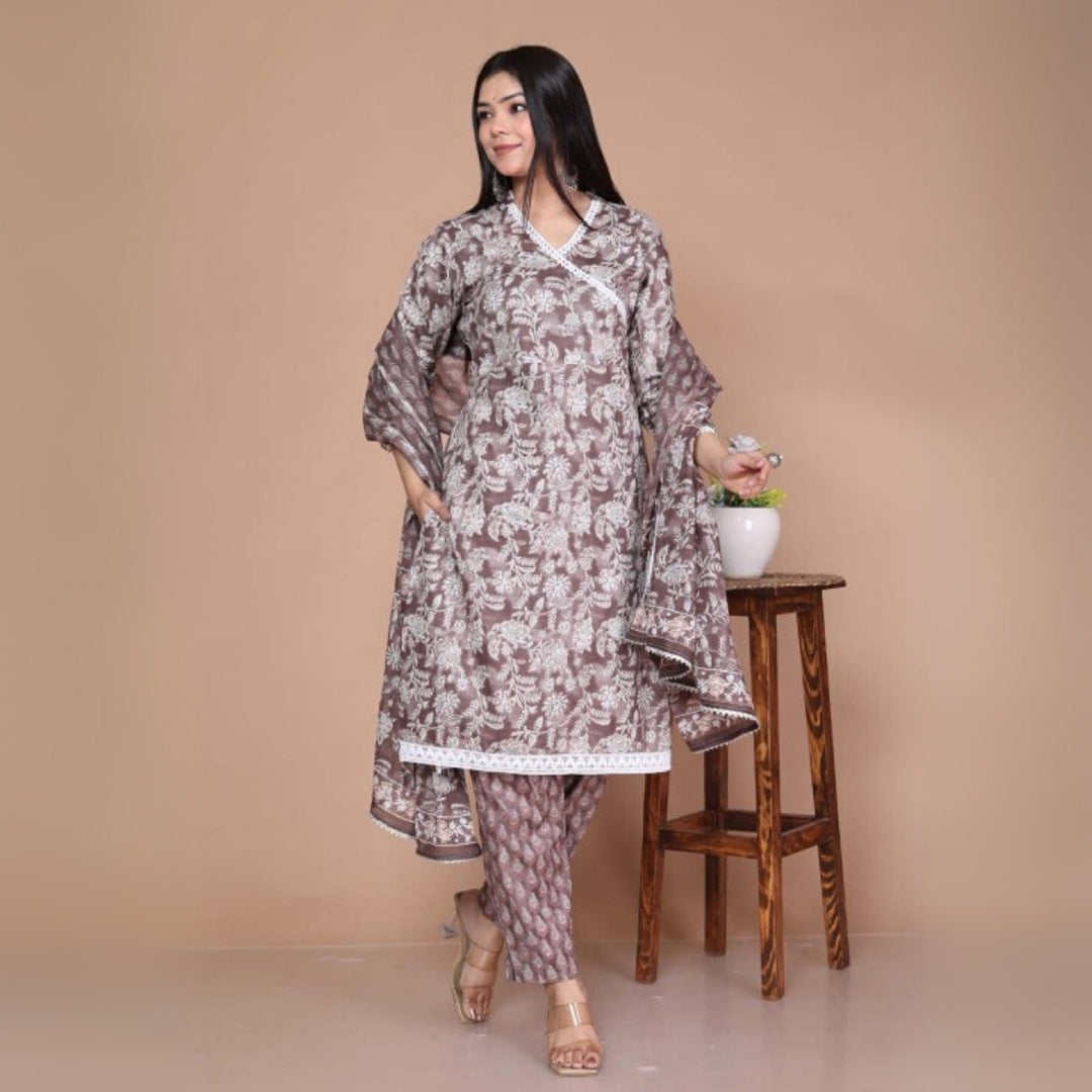 Comfort Meets Style: Women’s 3 Pack Cotton Kurta Set with Dupatta for Everyday Elegance| CK-07