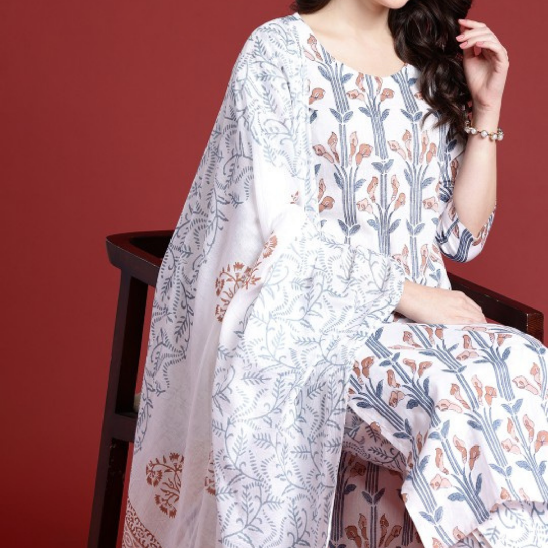 Exclusive 3-Piece Cotton Kurta Sets with Dupatta – Shop the Combo Sale Now | FP-02
