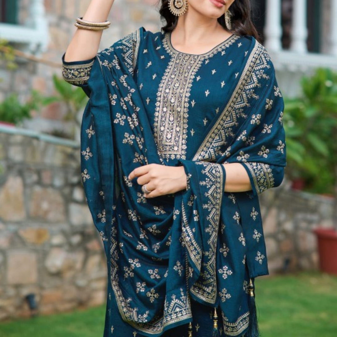 Cotton Kurti Set for Women – Ethnic Printed 3-Piece Combo | EP-08