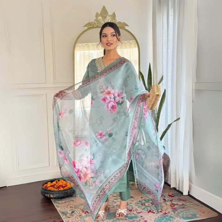 Elegant 3-Piece Women Kurti Set with Dupatta Combo Pack – Stylish, Comfortable & Versatile Ethnic Wear | KS-04
