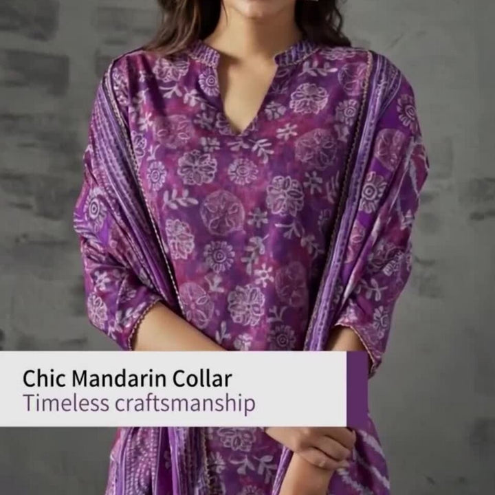 Cotton Kurti Set for Women – Ethnic Printed 3-Piece Combo | EP-01