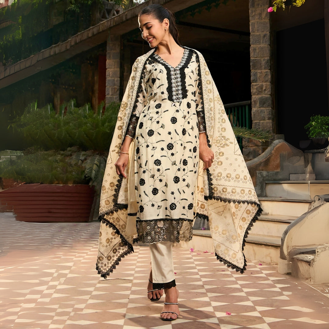Comfort Meets Style: Women’s 3 Pack Cotton Kurta Set with Dupatta for Everyday Elegance| CK-08