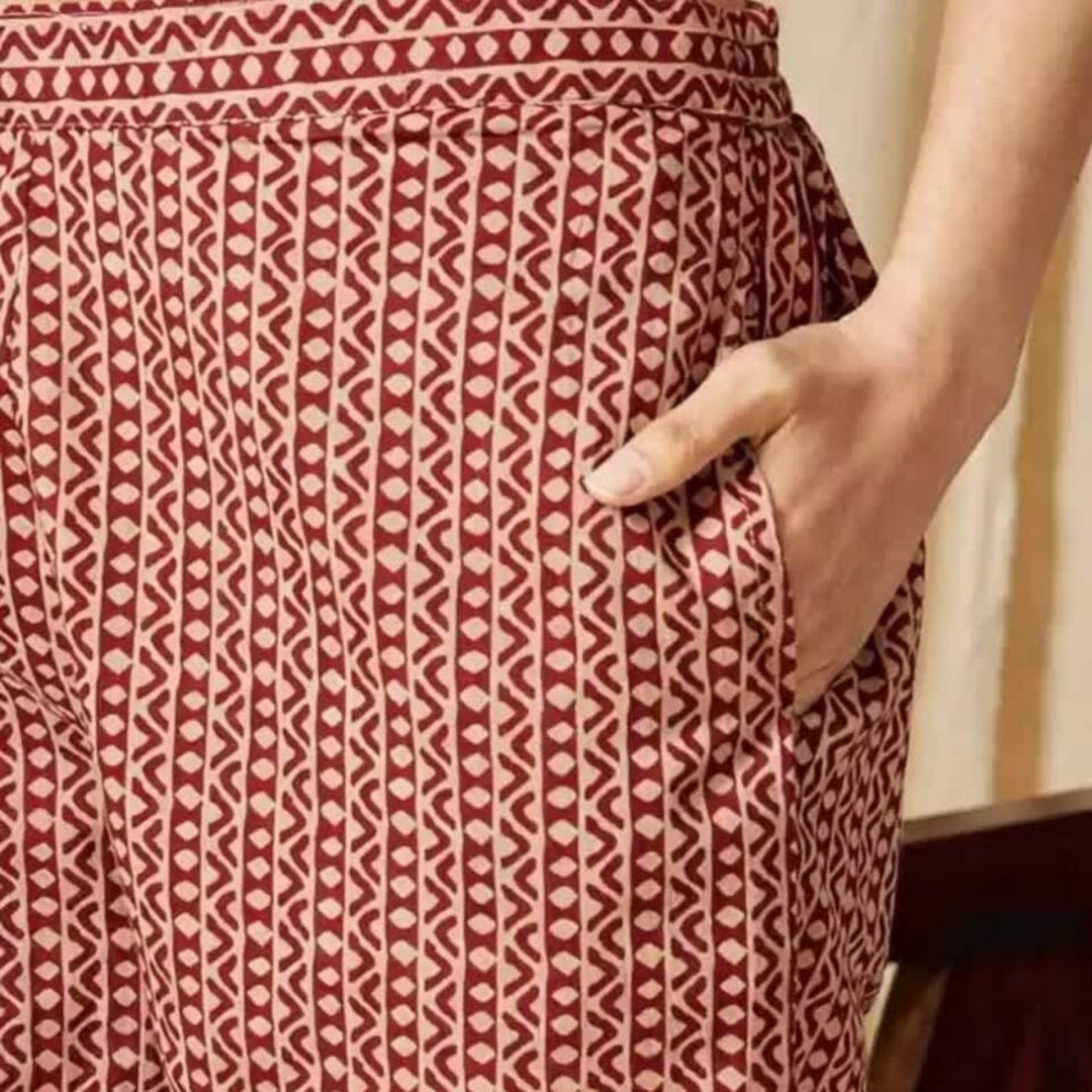 Cotton Kurti Set for Women – Ethnic Printed 3-Piece Combo | EP-01