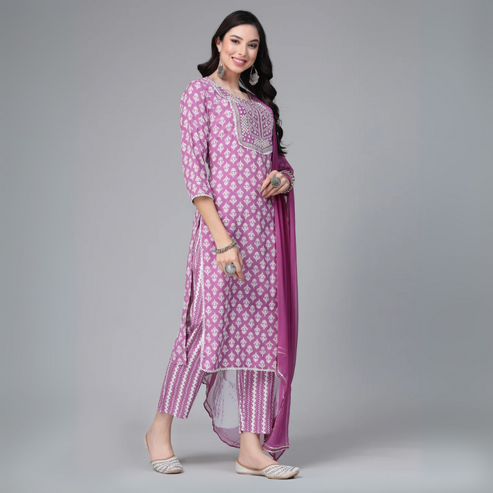 3 Piece Cotton Kurti Combo | Ideal for Office, Casual & Festive Looks | KC-10
