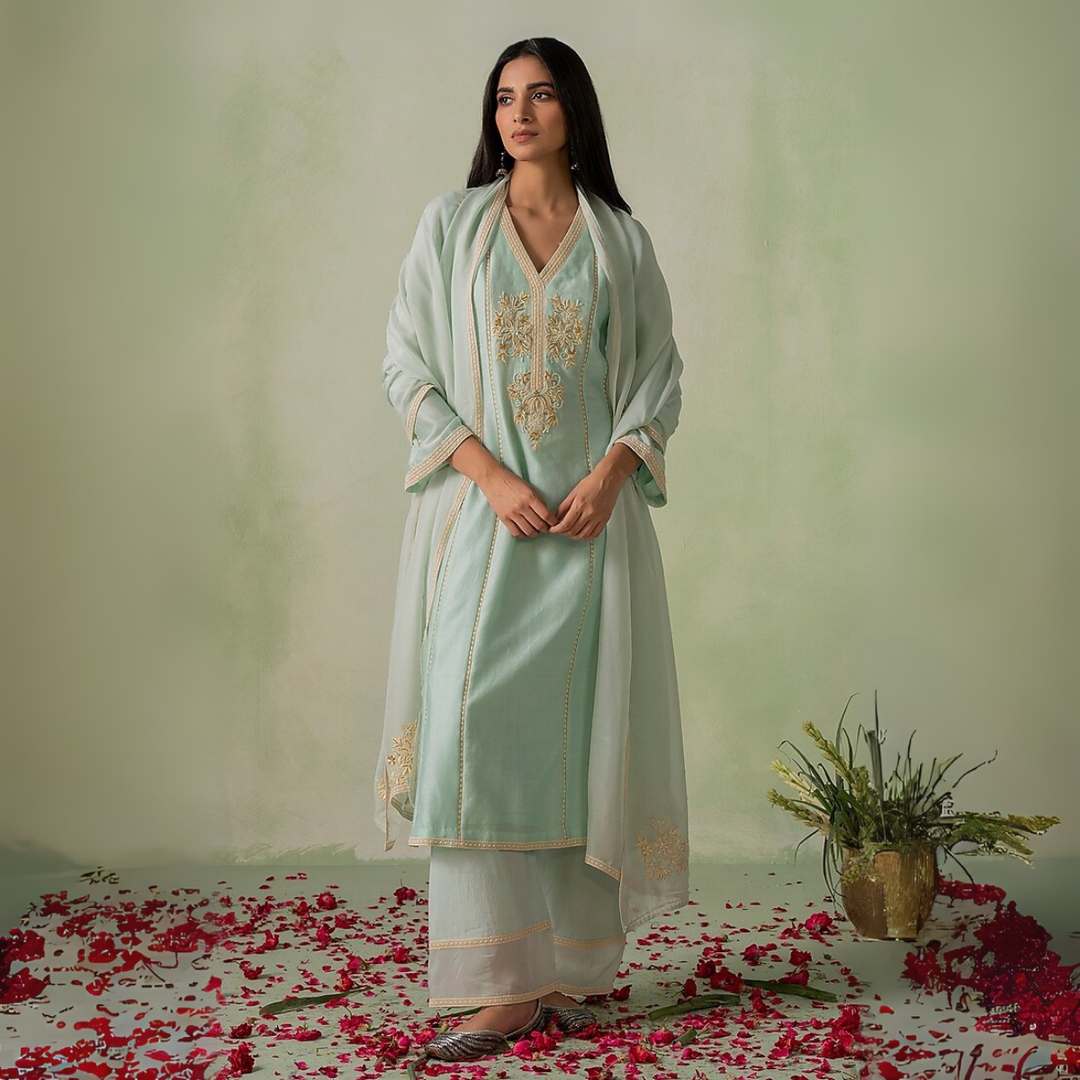 Celebrate Tradition with Our 3 Combo Festive Kurta Sets + Dupatta | FK-09