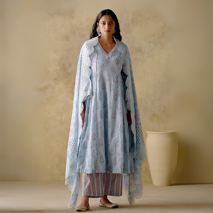Celebrate Tradition with Our 3 Combo Festive Kurta Sets + Dupatta | FK-06