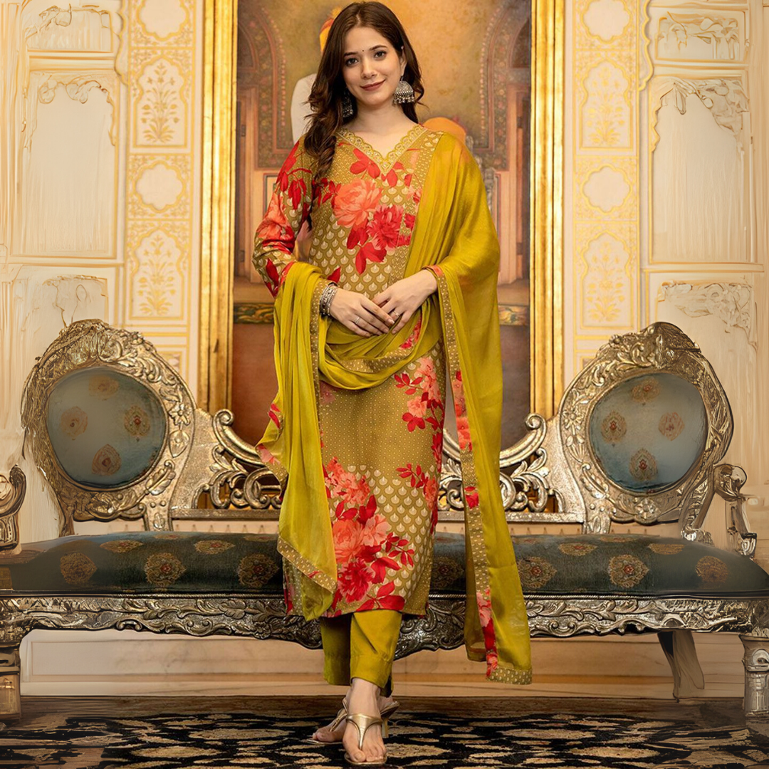 Comfort Meets Style: Women’s 3 Pack Cotton Kurta Set with Dupatta for Everyday Elegance| CK-02