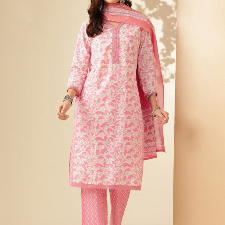 Cotton Kurti Set for Women – Ethnic Printed 3-Piece Combo | EP-09