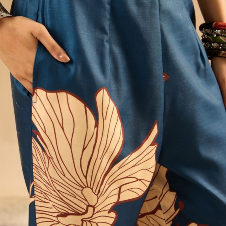 3-Piece Women’s Palazzo Kurti Set | Fusion of Comfort and Style for Any Occasion | KS-10