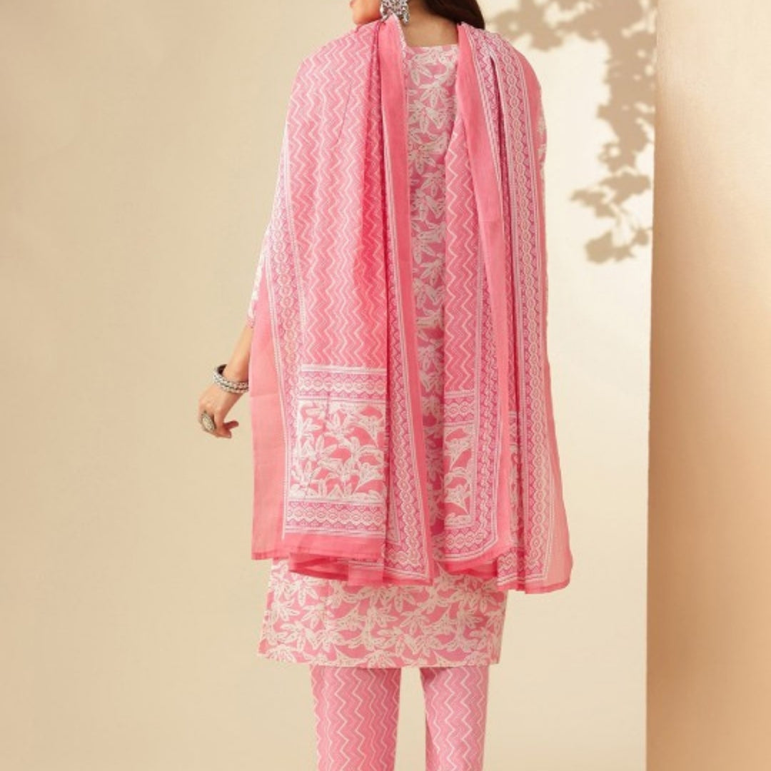 Cotton Kurti Set for Women – Ethnic Printed 3-Piece Combo | EP-09